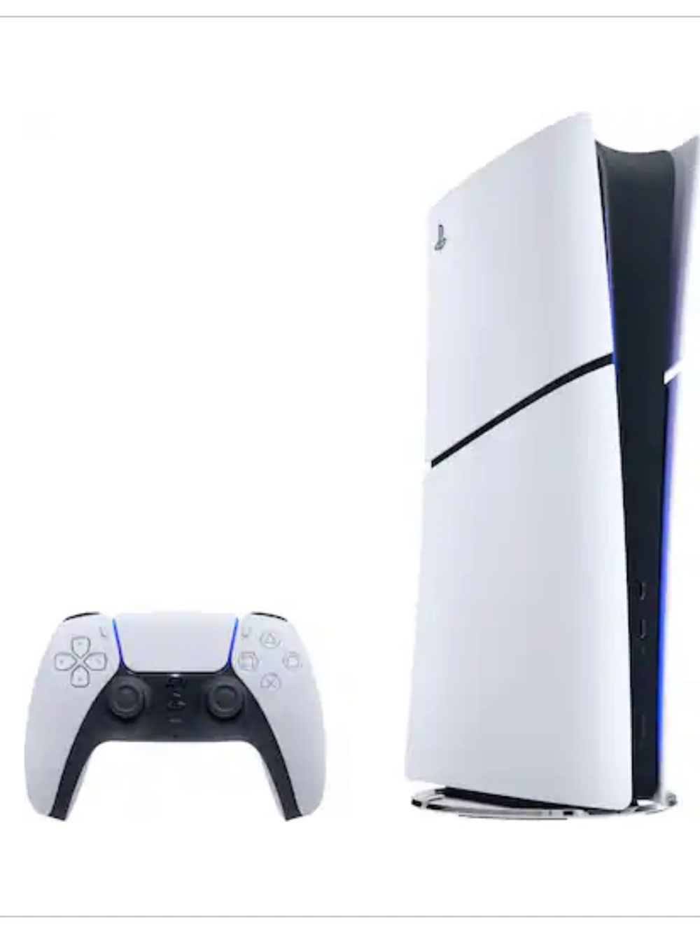 PlayStation 5 Slim Digital Edition with controller